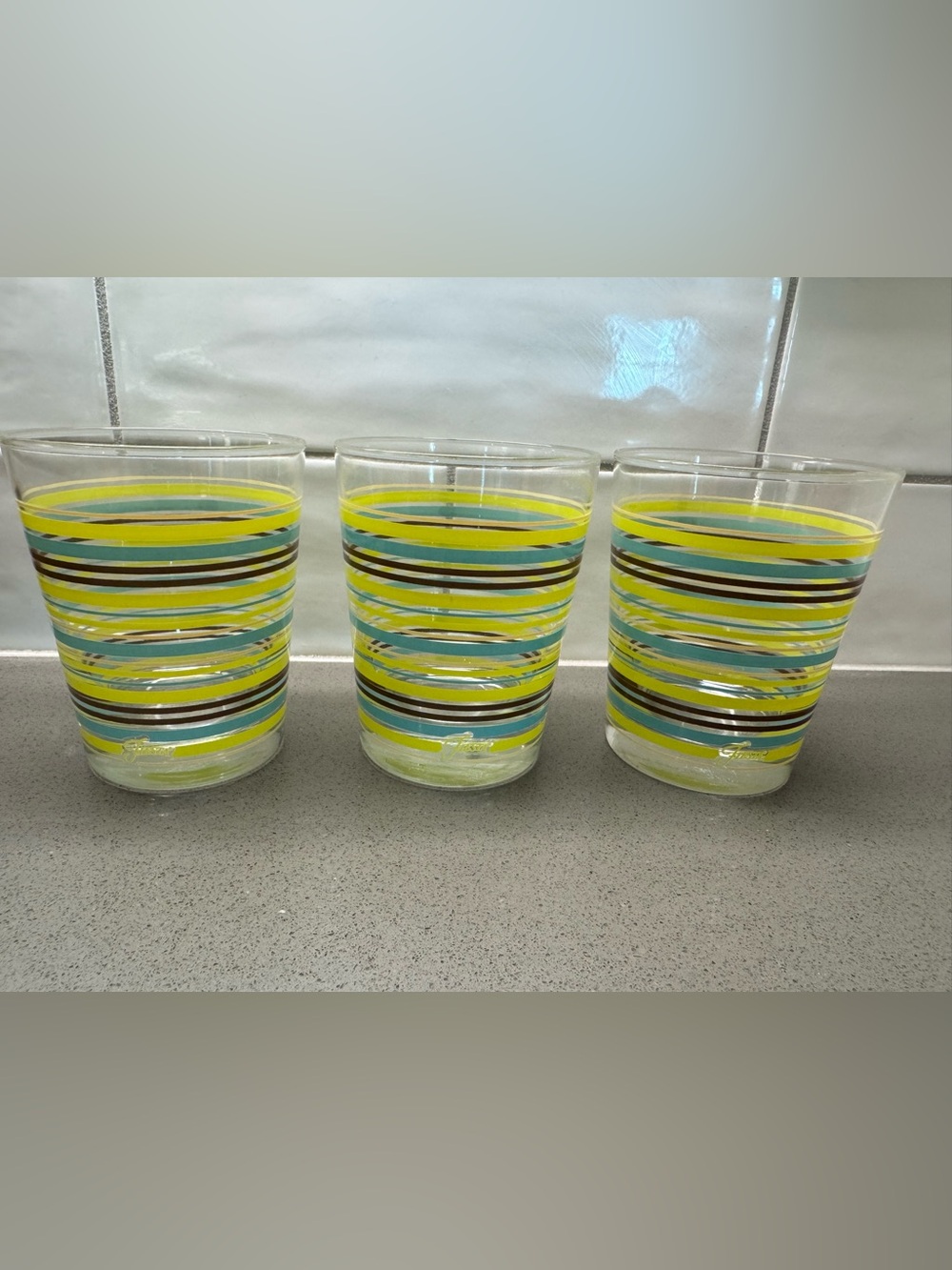 Vintage Fiestaware old fashion glasses